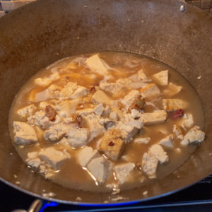 Braised Home-style Tofu, simmer in broth
