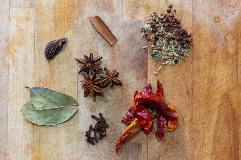 Spices for Sichuan spicy boiled fish broth