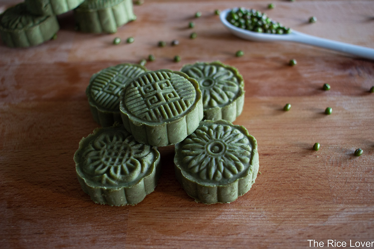 healthy mung bean cakes, recipe by The Rice Lover