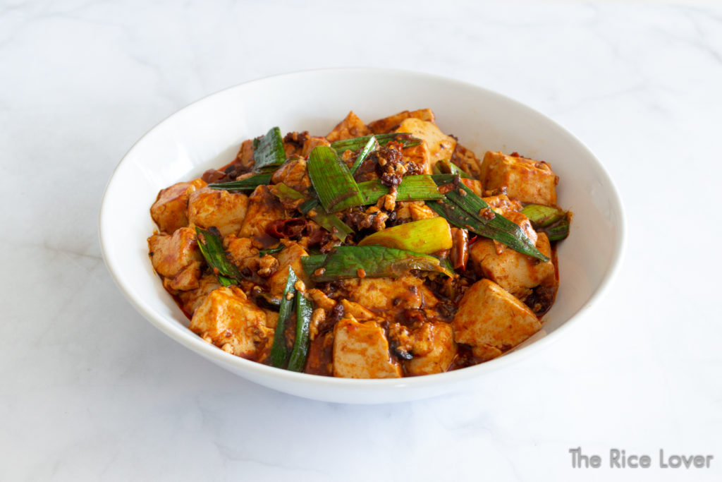 Mapo tofu 麻婆豆腐, a classic Chengdu Sichuan dish