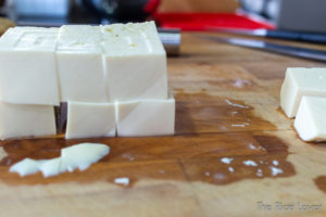 Silken tofu cut into 1“ cubes