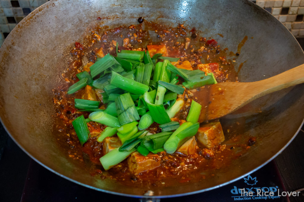 After the third round of slurry, with garlic scapes