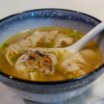 Shanghai wonton soup with beef, carrot, watercress 上海菜肉馄饨（牛肉，胡萝卜，西洋菜）