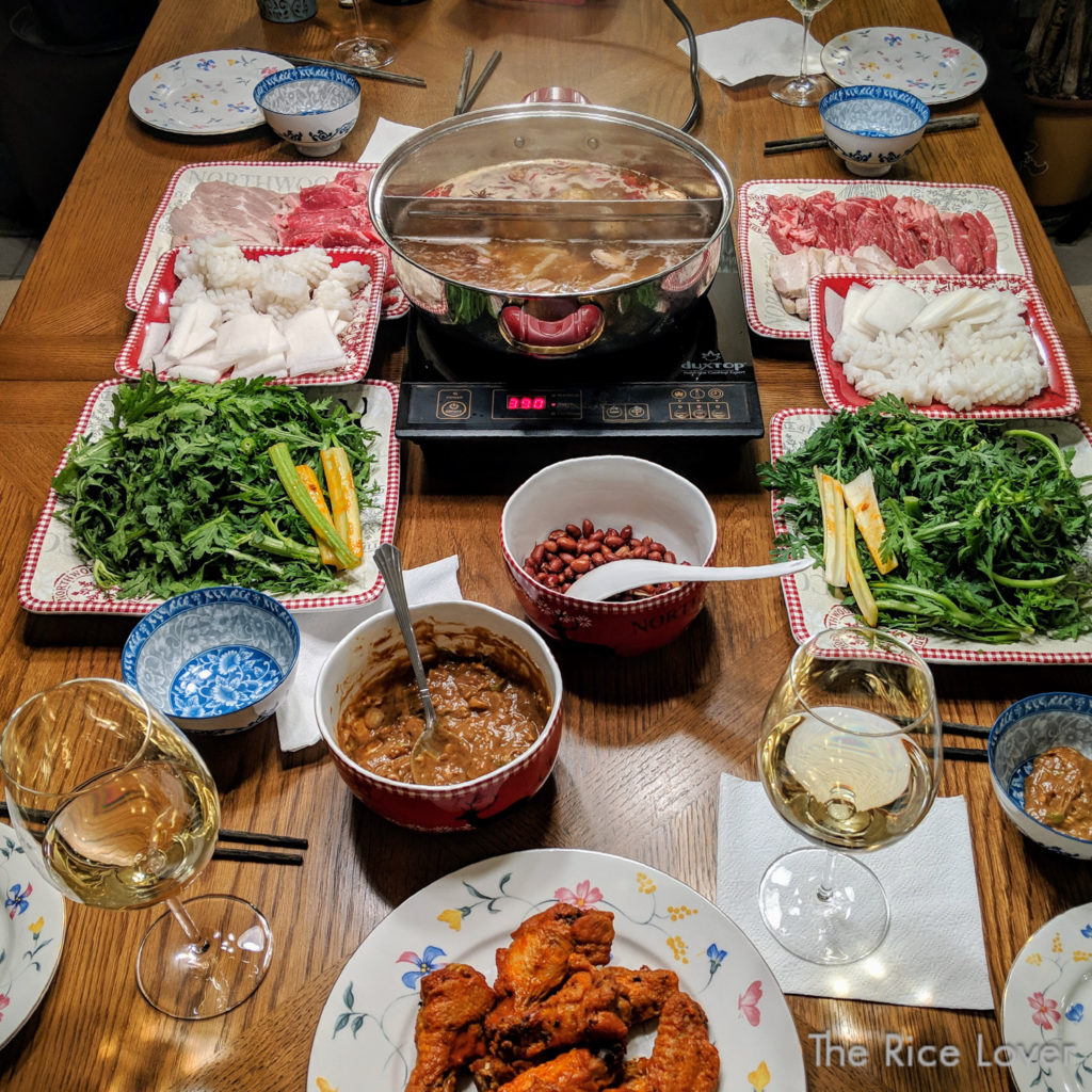 hotpot with wine -- the ideal pairing