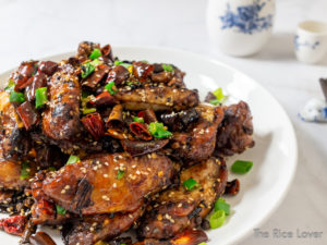 Sichuan (Chongqing) dry pepper baked chicken wings 重庆辣子烤鸡翅